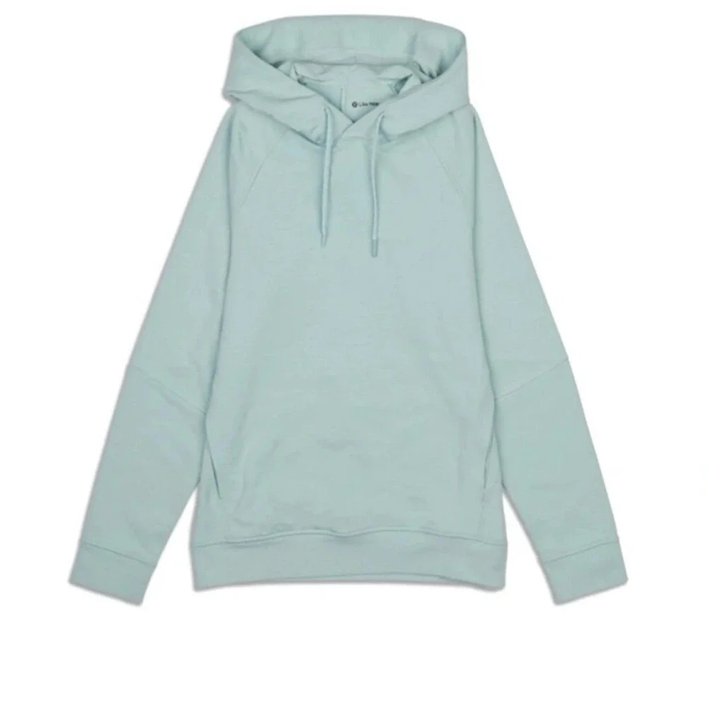 Lululemon Women's Mint Green City Sweat Pullover Side Pockets Hoodie Sweatshirt